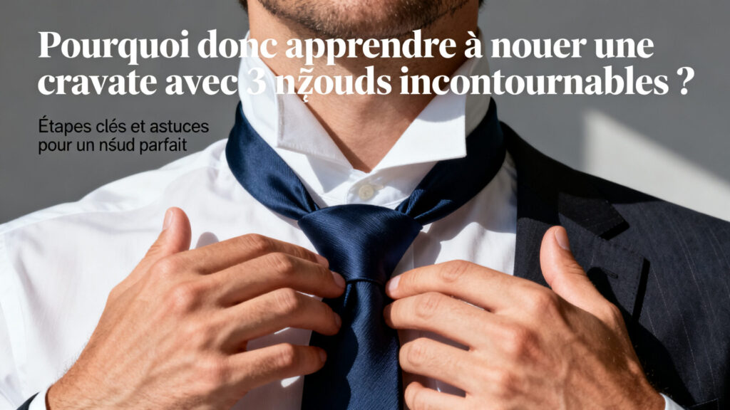 Pourquoi donc apprendre à nouer une cravate avec 3 nœuds incontournables ? 
